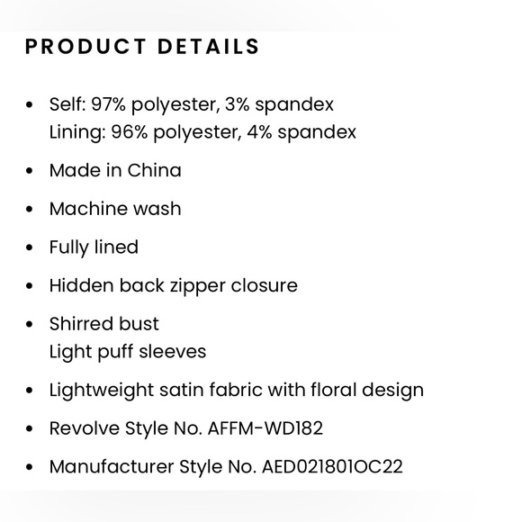 AFRM || Floral Long Sleeve Dress. Sz. XXS - Picture 15 of 17